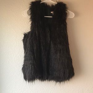 Faux fur vest